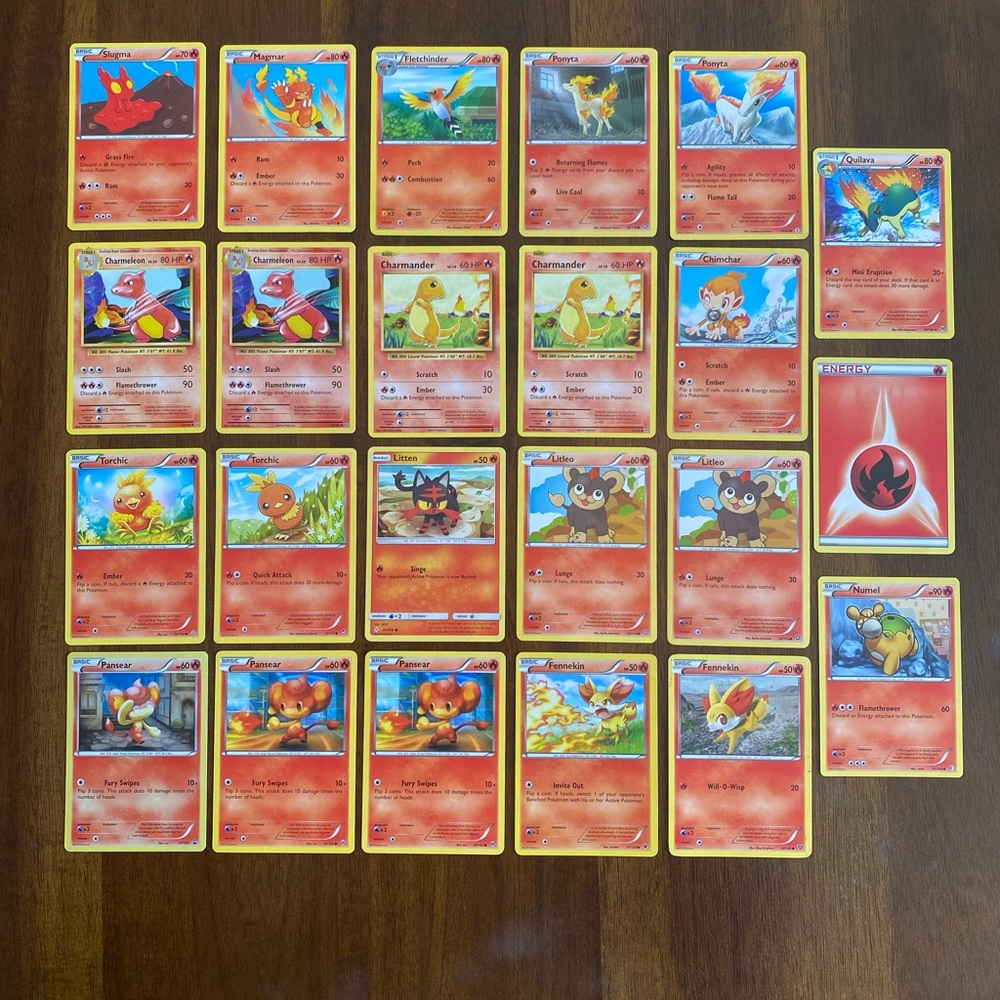 FIRE POKÉMON card bundle!